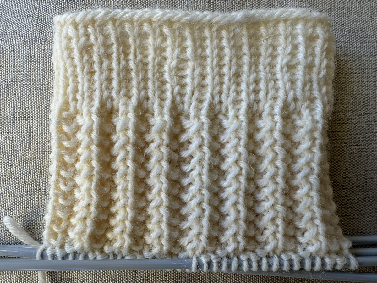 Strickprobe Sockenmuster 2
