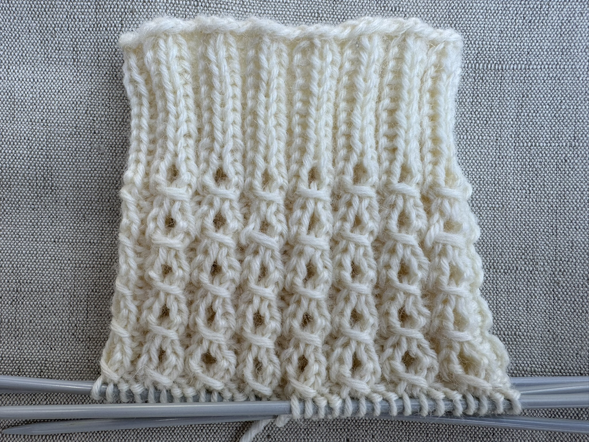 Strickprobe Sockenmuster 3